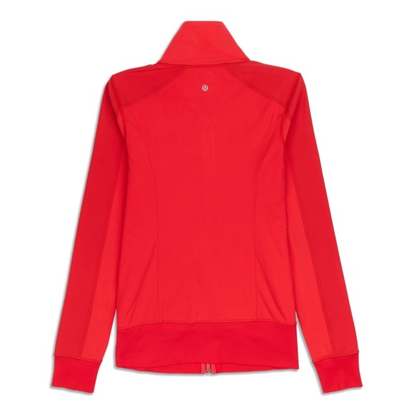 Lululemon Red High Neck Zip Contempo Jacket - like NEW - Size 4 - Picture 3 of 9